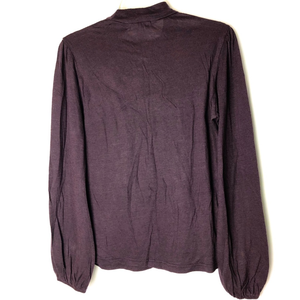 Women’s lo g sleeve Tee grape color Sz M - Picture 2 of 3